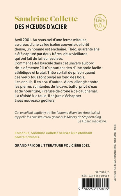 Back cover of Des noeuds d'acier