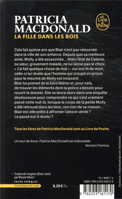 Back cover of La fille dans les bois
