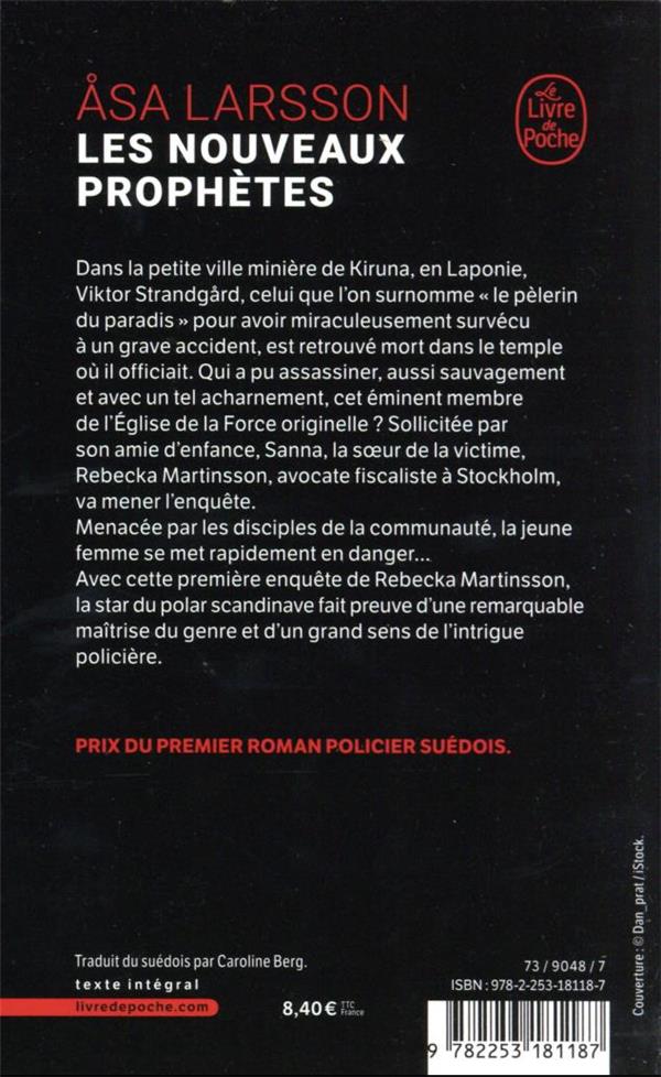 Back cover of Les nouveaux prophètes
