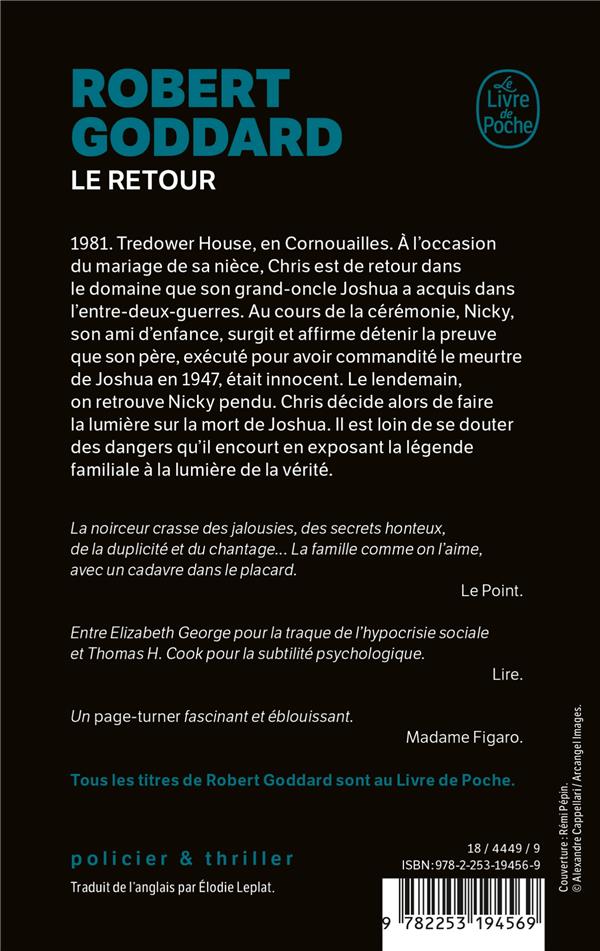 Back cover of Le retour