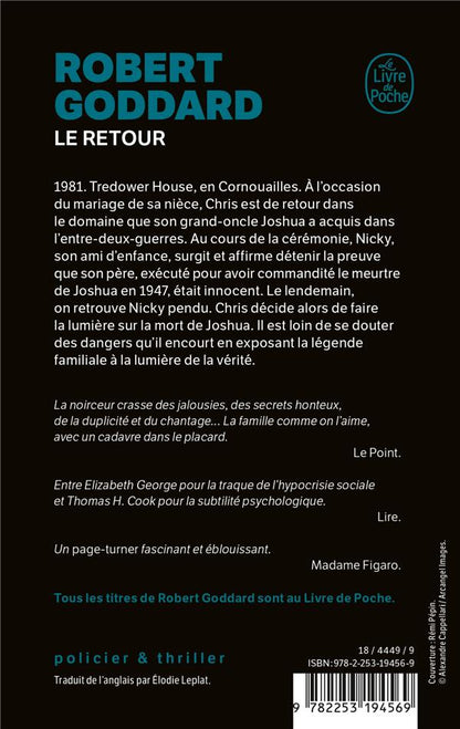 Back cover of Le retour