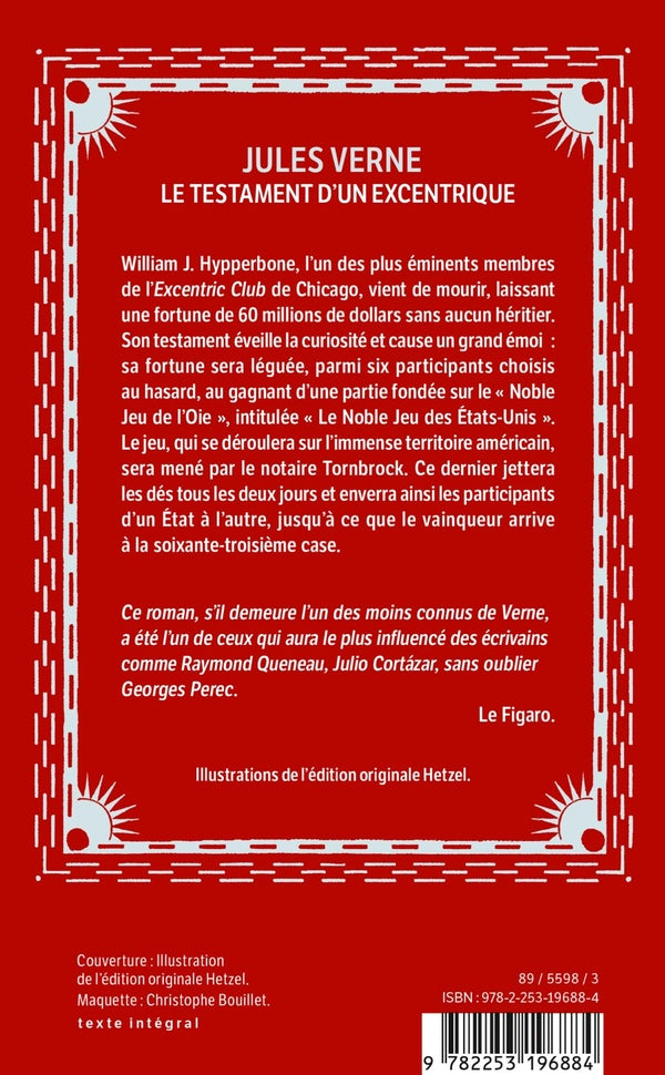 Back cover of Le Testament d'un excentrique