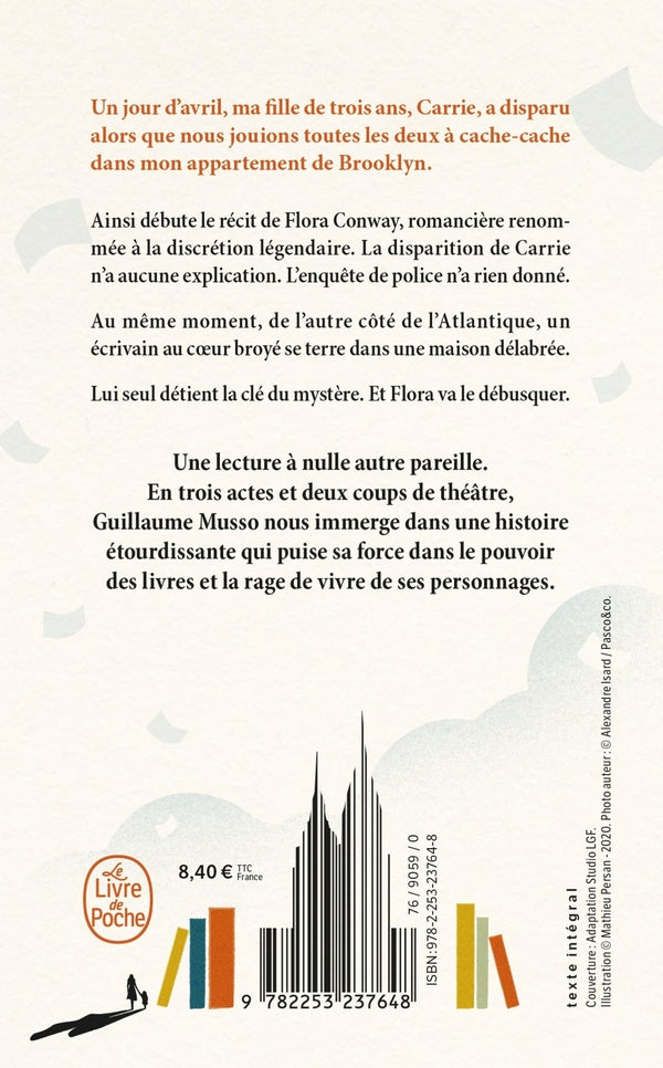 Back cover of La vie est un roman