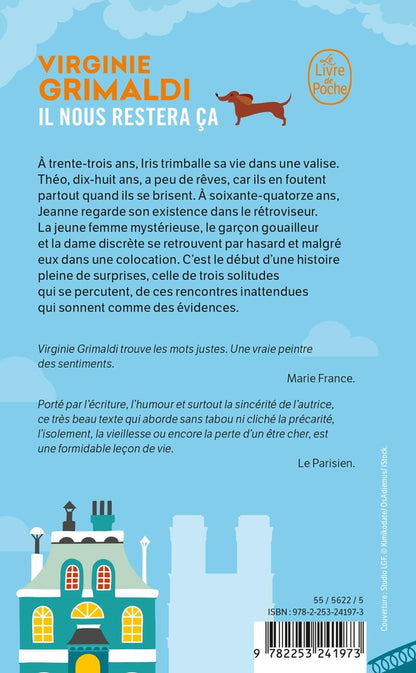 Back cover of Il nous restera ça