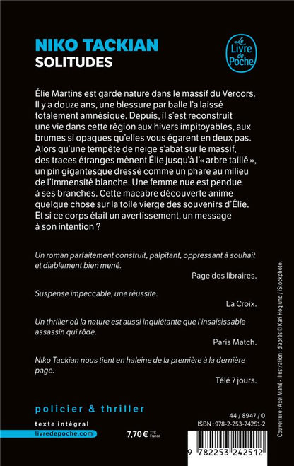 Back cover of Solitudes
