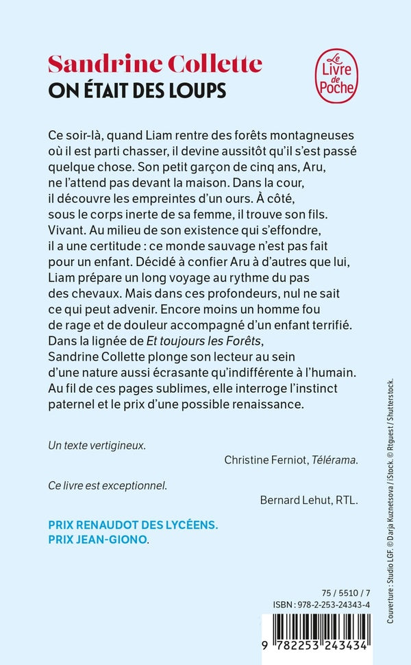 Back cover of On était des loups