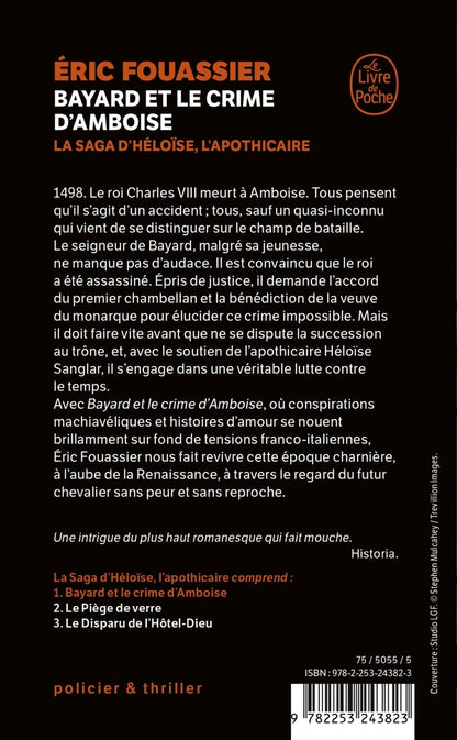 Back cover of Bayard et le crime d'Amboise