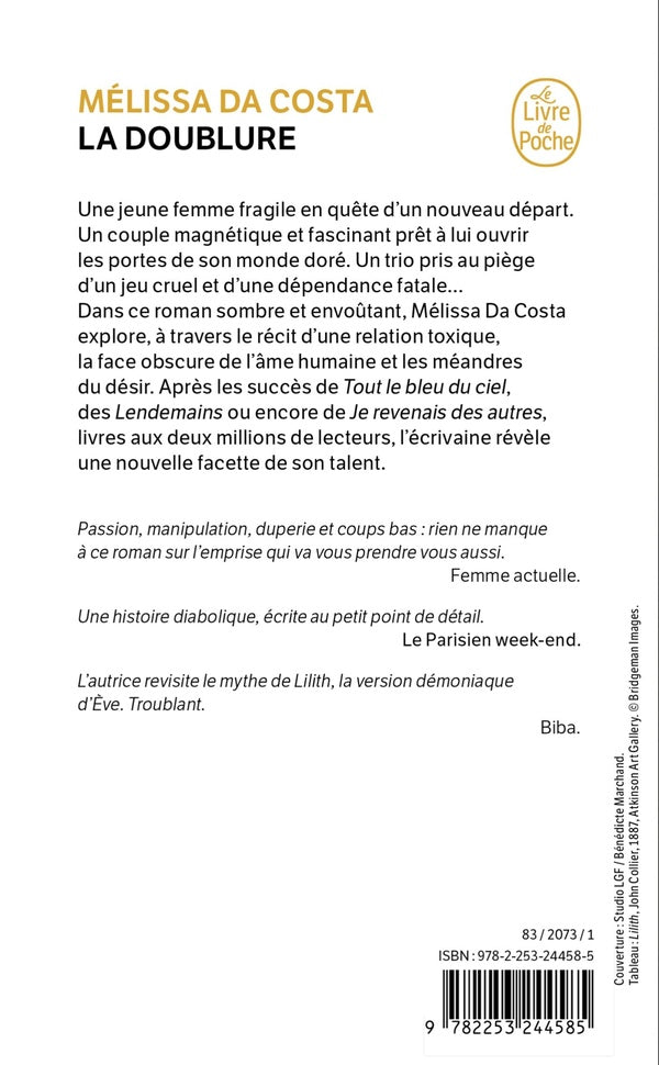 Back cover of La doublure
