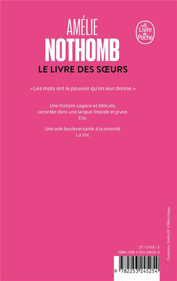 Back cover of Le Livre des soeurs