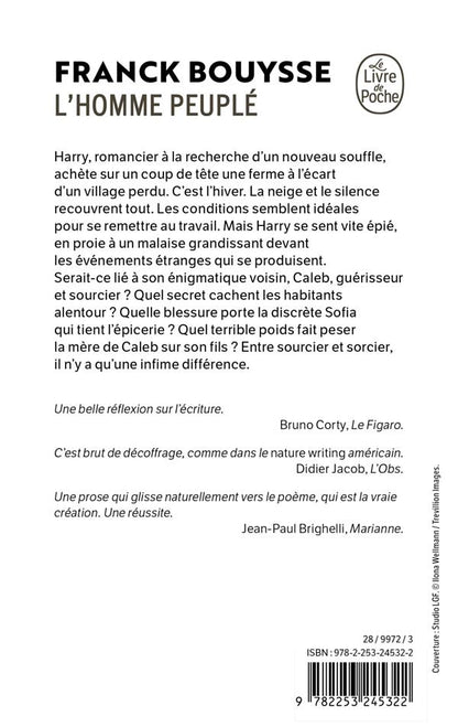Back cover of L'Homme peuplé