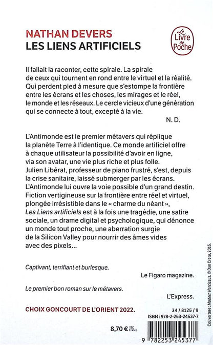Back cover of Les Liens artificiels
