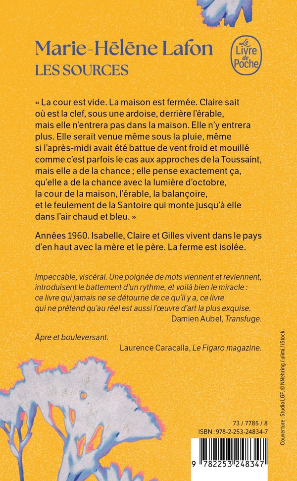 Back cover of Les Sources