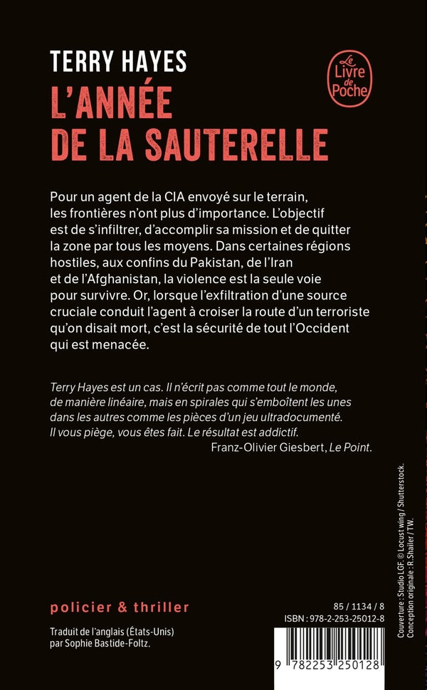 Back cover of L'Année de la sauterelle