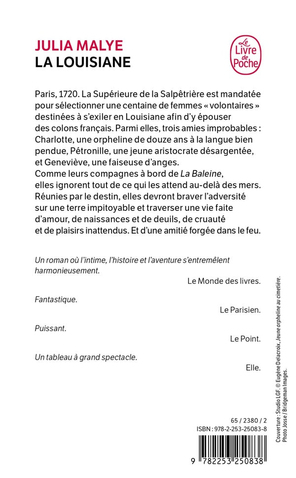 Back cover of La Louisiane