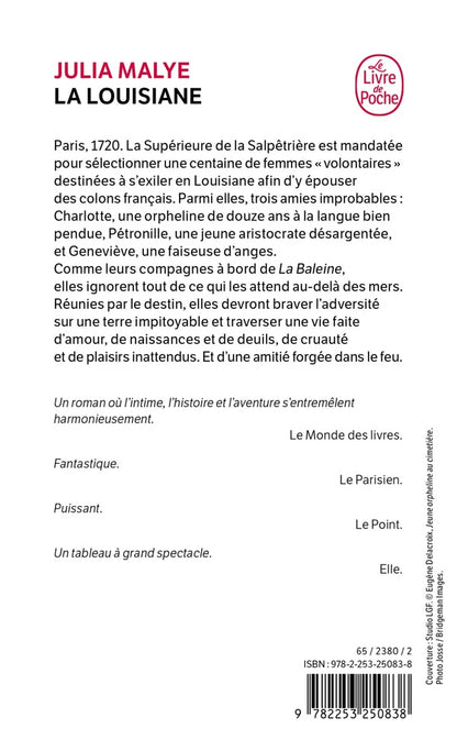 Back cover of La Louisiane