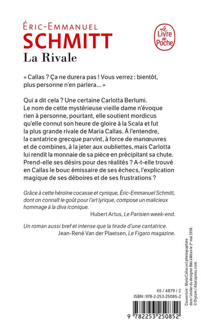 Back cover of La Rivale