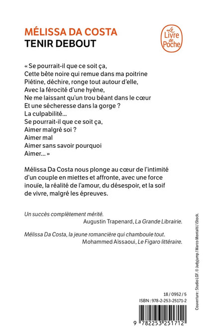 Back cover of Tenir debout