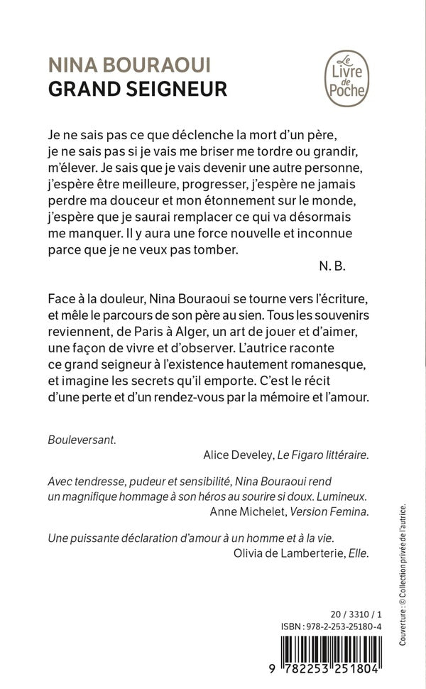 Back cover of Grand seigneur