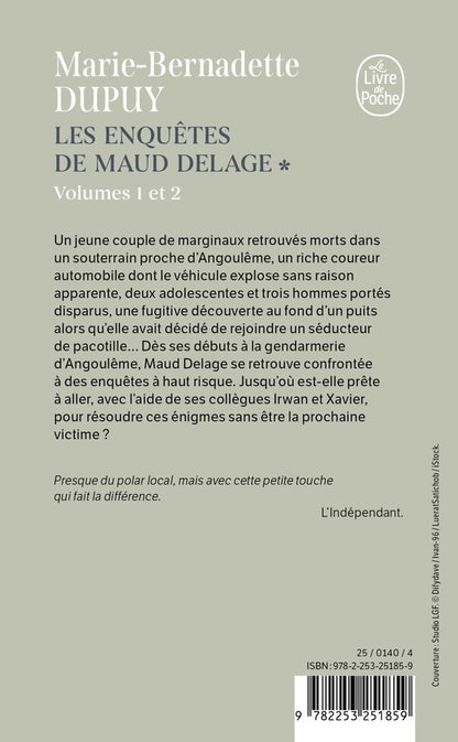Back cover of Les enquêtes de Maud Delage Tome 1