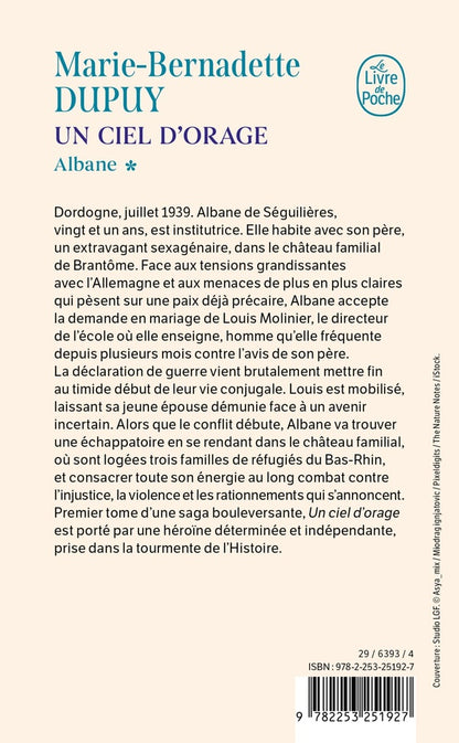 Back cover of Albane Tome 1 : Un ciel d'orage