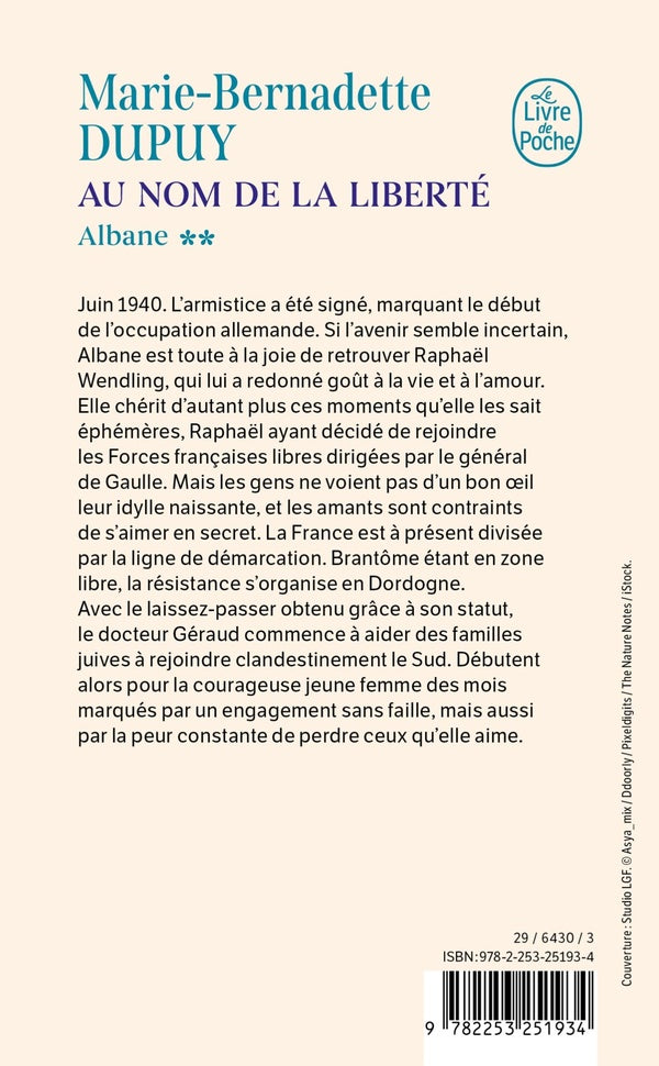 Back cover of Albane Tome 2 : Au nom de la liberté