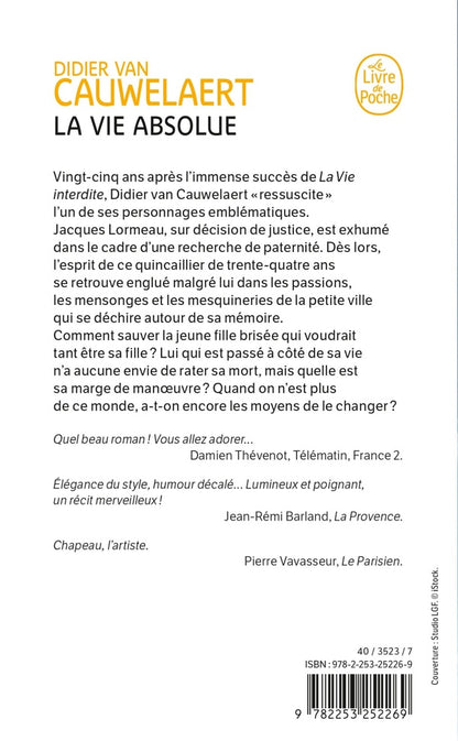 Back cover of La Vie absolue