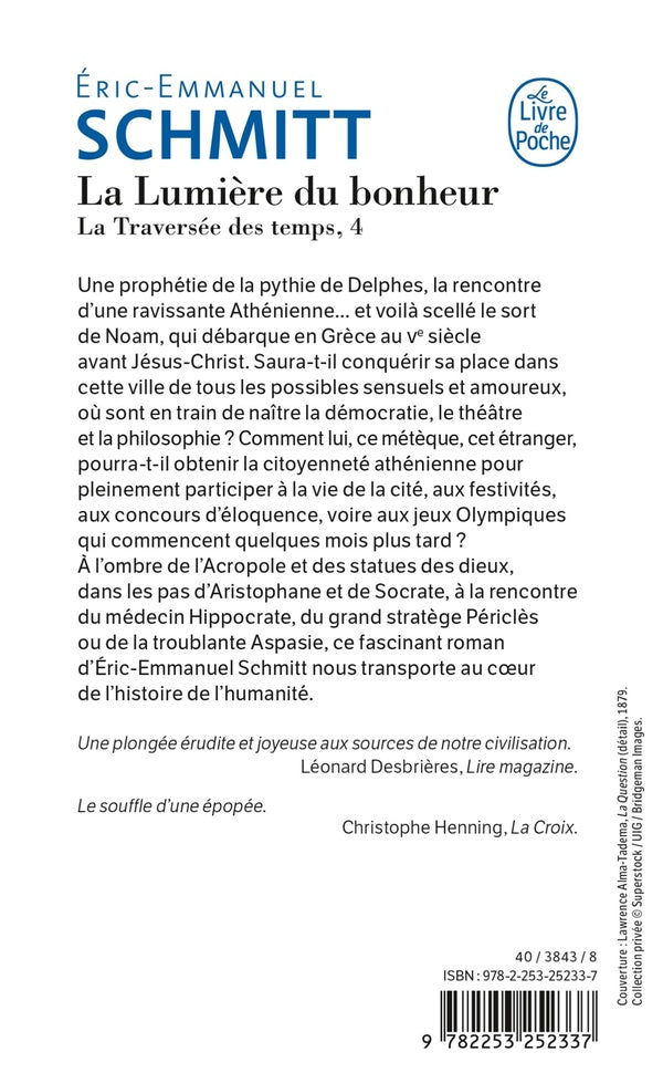 Back cover of La traversée des temps Tome 4 : La Lumière du bonheur