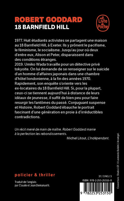 Back cover of 18 Barnfield Hill