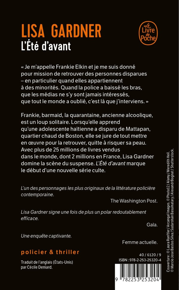 Back cover of L'Été d'avant