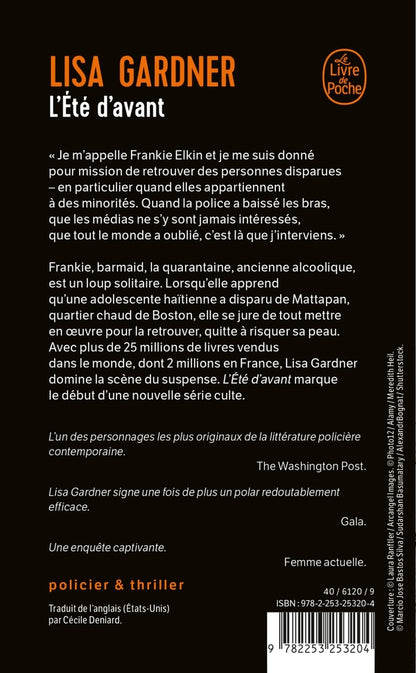 Back cover of L'Été d'avant