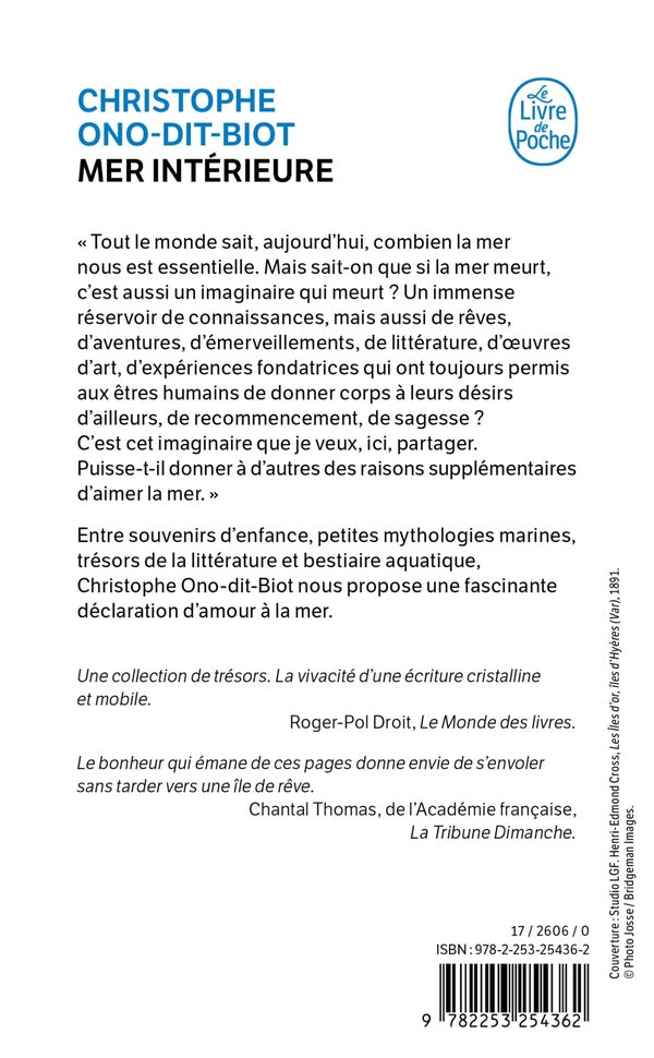 Back cover of Mer intérieure