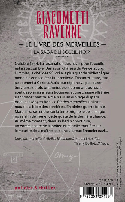 Back cover of Le Livre des merveilles