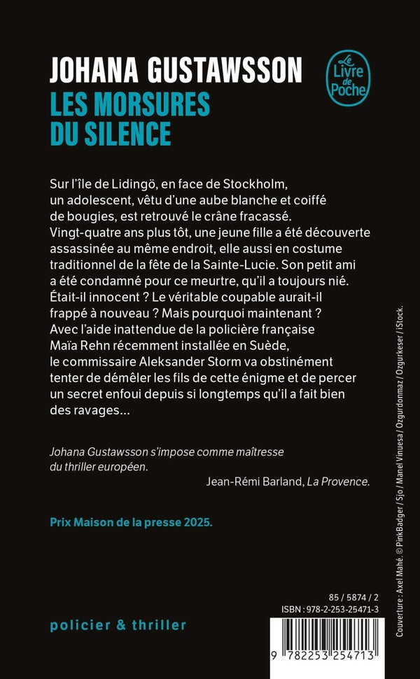 Back cover of Les Morsures du silence