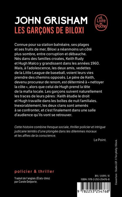 Back cover of Les Garçons de Biloxi