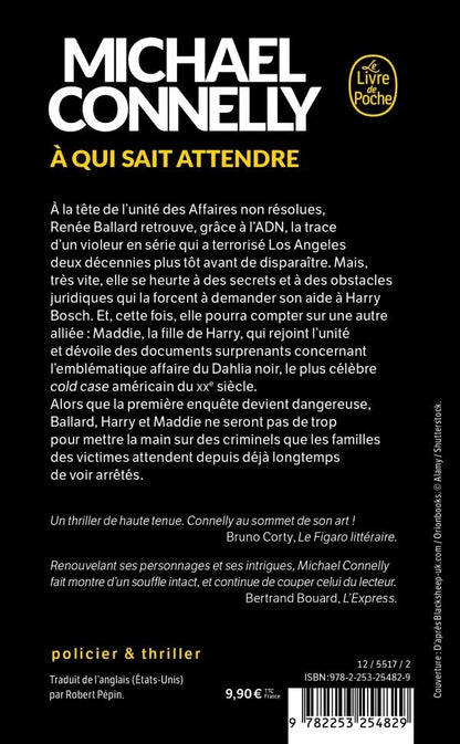 Back cover of À qui sait attendre