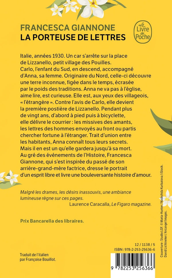 Back cover of La Porteuse de lettres