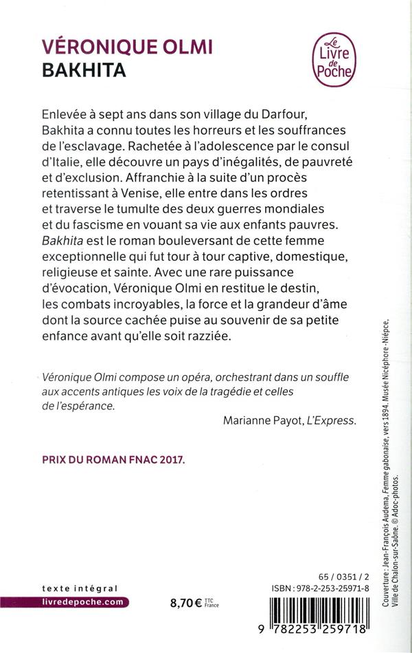 Back cover of Bakhita