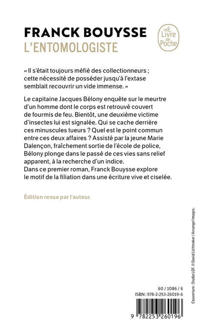 Back cover of L'Entomologiste