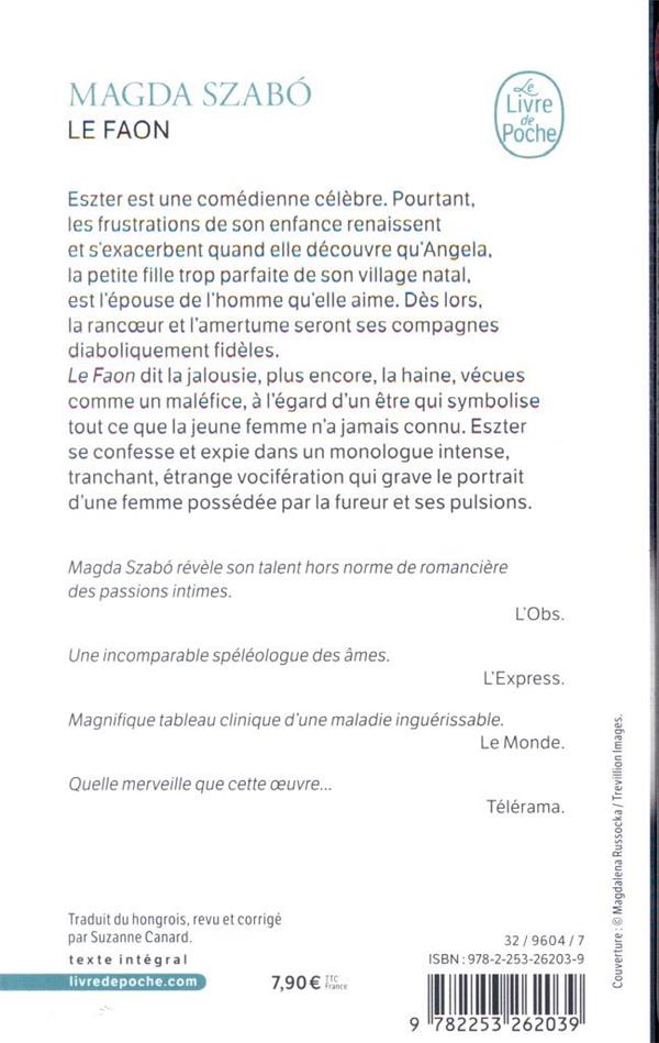 Back cover of Le faon