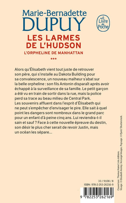 Back cover of L'orpheline de Manhattan Tome 3 : les larmes de l'Hudson