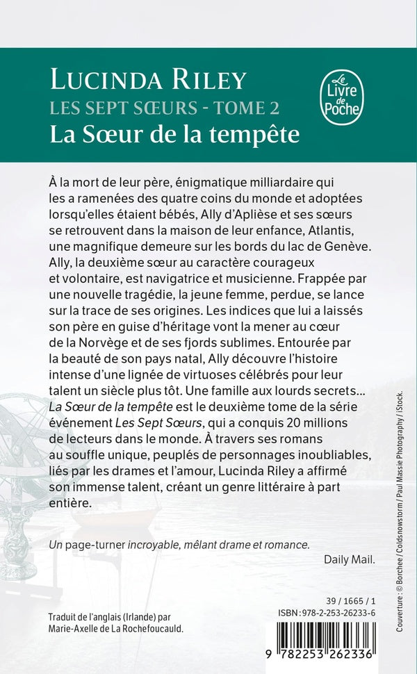 Back cover of Les sept soeurs Tome 2 : La soeur de la tempête