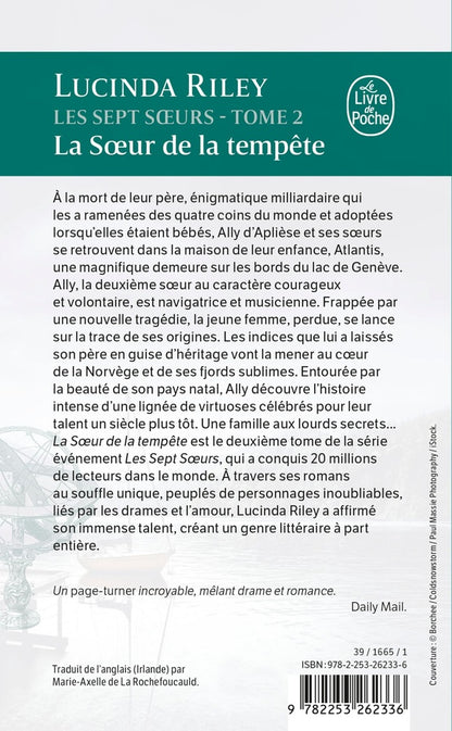 Back cover of Les sept soeurs Tome 2 : La soeur de la tempête