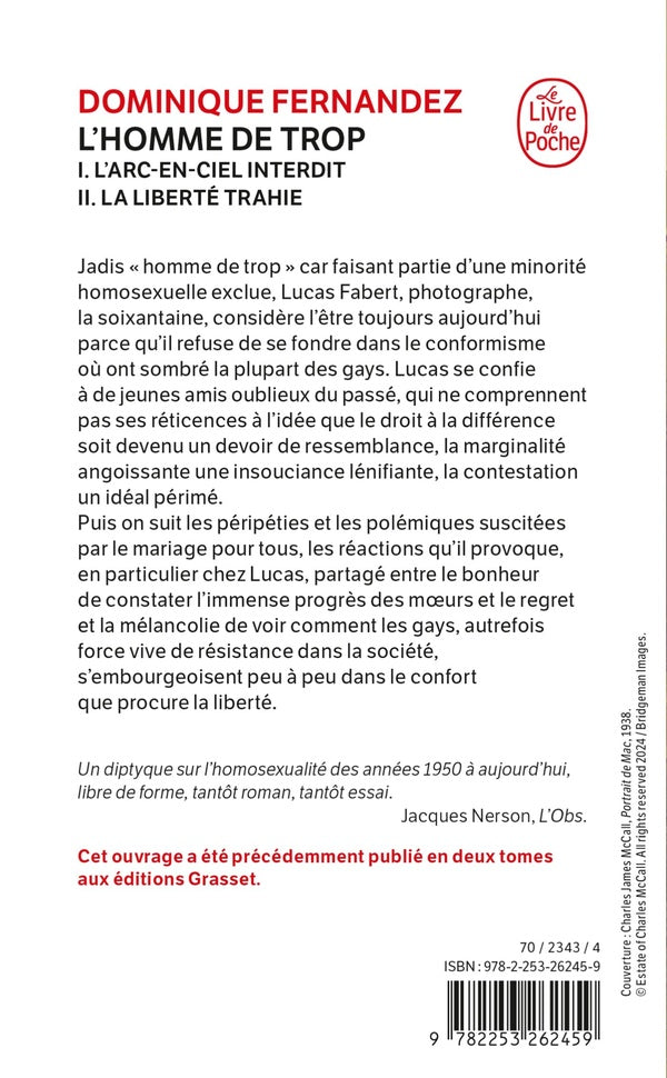 Back cover of L'Homme de trop
