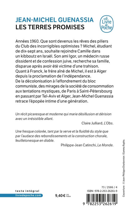 Back cover of Les terres promises