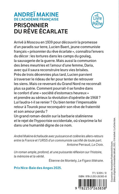 Back cover of Prisonnier du rêve écarlate