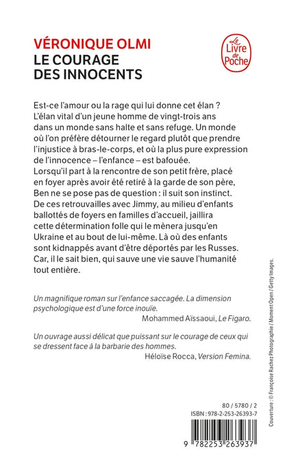 Back cover of Le Courage des innocents