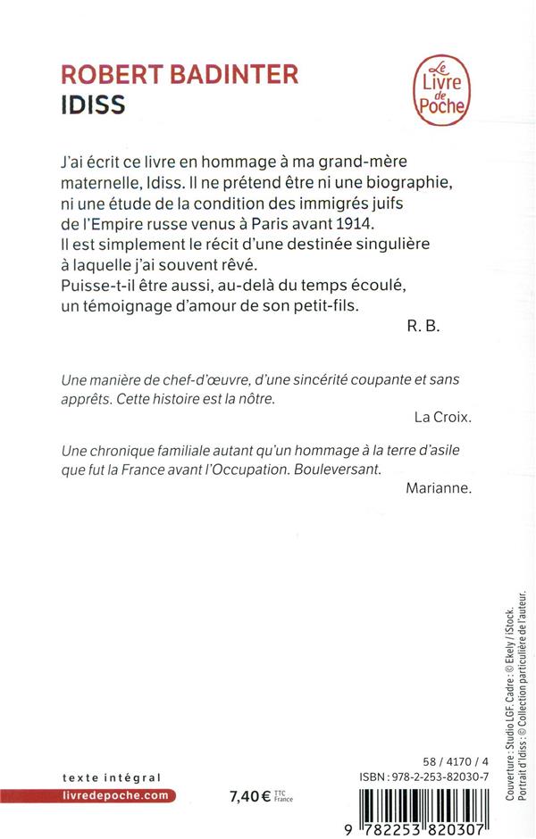 Back cover of Idiss