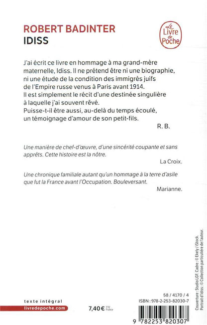 Back cover of Idiss
