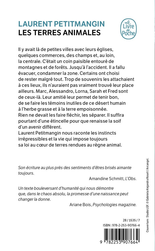 Back cover of Les Terres animales