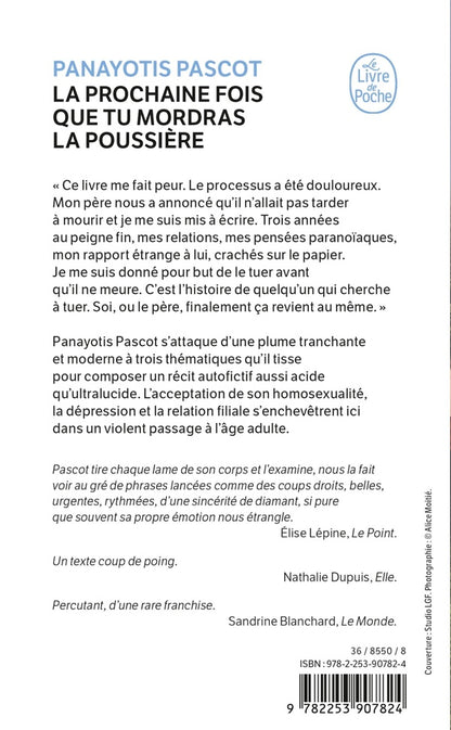 Back cover of La Prochaine fois que tu mordras la poussière